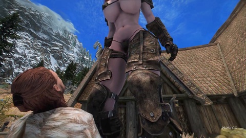 Fiery redhead transforms into a towering giantess just for you - Skyrim-GTS