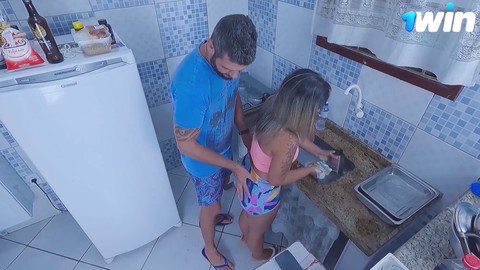 The incredibly seductive neighbor helped me with the dishes and even treated me to some naughty anal action!