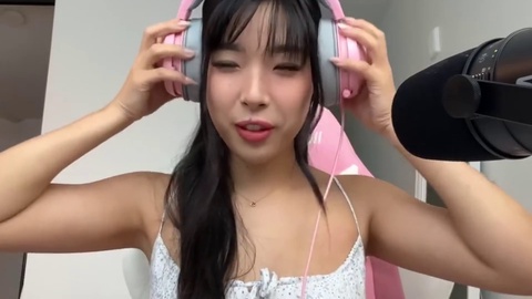 Gamer girl, korean, perky tits