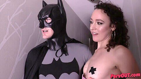 Spandex longest, heroine, spandex catwoman meets batman
