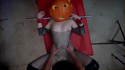 Halloween Anal Delight - Pleasure and Pain with a Pumpkin Twist - Hardcore Ass-to-Mouth Action - Intense Cumshot Up Close