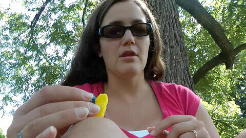 Close up chewing food vore, giantess vore gummies, close hd