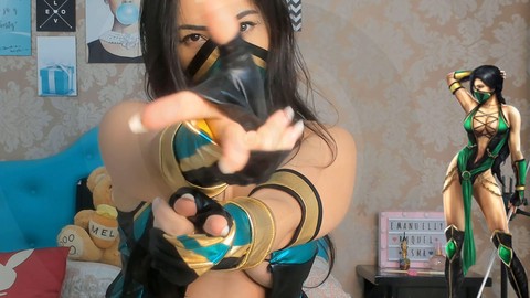 Cosplay, anime, punheta guiada