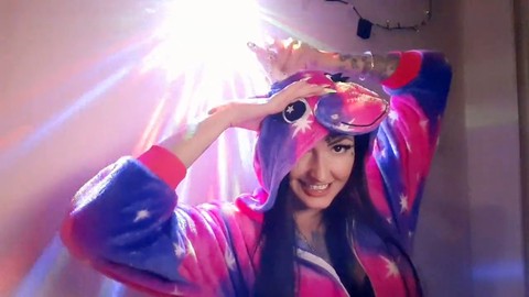 Nika, the dominant mistress in unicorn pajamas, will tease and guide you on how to pleasure yourself today. Follow her hand as she gives you a captivating handjob instruction.