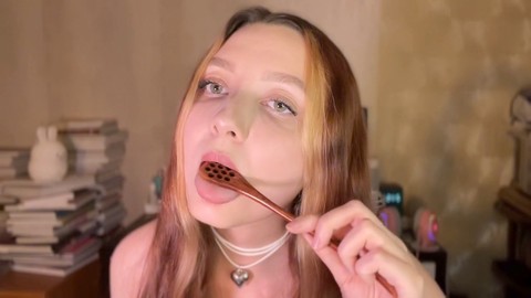 肉欲的, 舔, 舌功