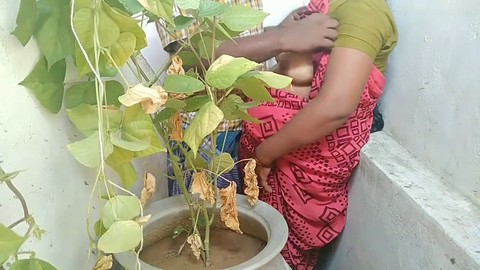 Tamil aunty sex, building, blowbang