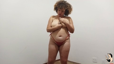 Lays Lopes - ultra-kinky BBW indulges in hot solo play on camera