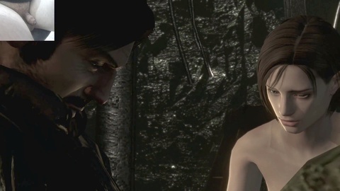 Erotic gameplay of RESIDENT EVIL featuring nudity and live webcam action - Part 4