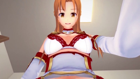 Sword Art Online - Futanari Asuna prend les commandes dans une animation pour adultes immersive