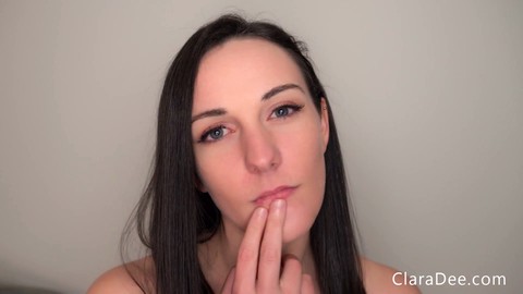 Cum in chastity joi, self facial, clara cum