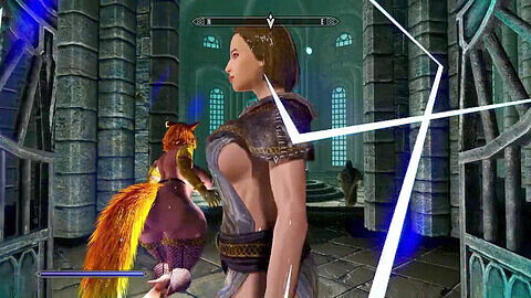 Foxy Anuka 3 muestra su figura voluptuosa en el juego erótico de Skyrim