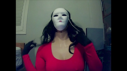 Wer ist die mysteriöse milchige Maskennymphe Jane? Teil 1: Spielen mit ihren üppigen Brüsten in verschiedenen Fetisch-Verkleidungen!