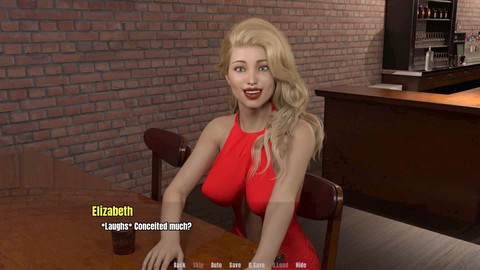 Big tits natural, game play, first date
