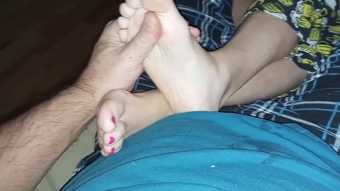 Admiring my girlfriend's beautiful feet