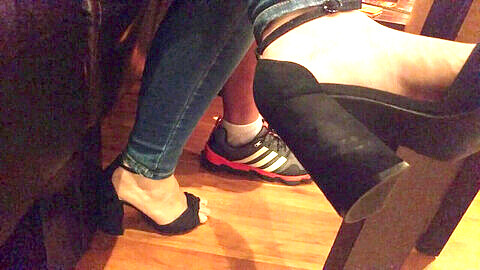 Girls feet, stilettos, feet in heels