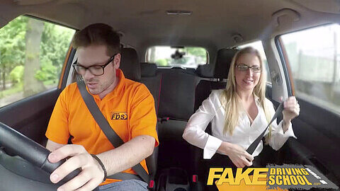 Scottish bombshell Georgie Lyall gets hot and heavy with Ryan Ryder after fake driving lesson