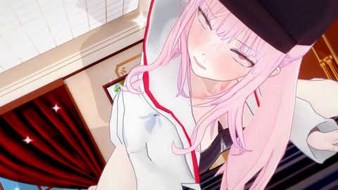 Mori Calliope gets into some steamy flirting action in a 3D virtual world