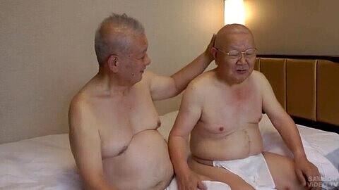 Fat man, chinese old man gay, gay daddy