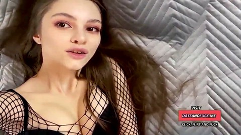 Girl orgasms on cock, cute girl fucked hard, 60 fps