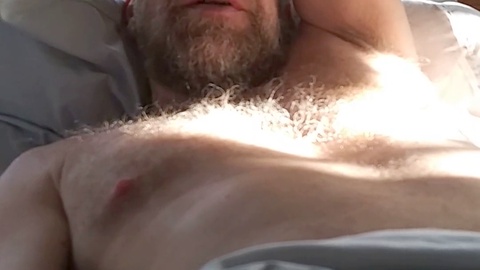 Gay roleplay, hairy man, a big cock man