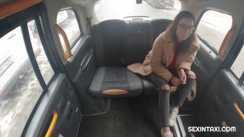 Car sex, boss and secretary in car, morena
