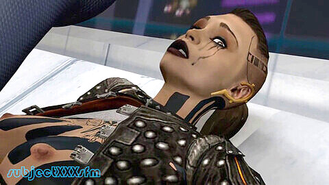 Liara Tsoni und Subject Zero genießen eine dampfende Büroaffäre in Mass Effect SFM (Szene 2)