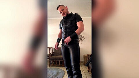 Leather gloves and boots, gloves, obese hengst