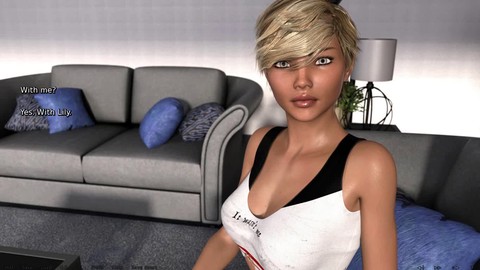 Unartige College-Mädchen spielen ein heißes Spiel mit einem sexy blonden Teenager