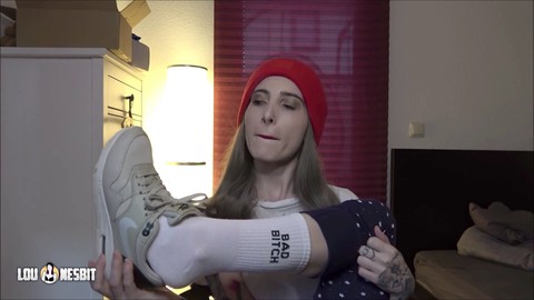 German foot fetish featuring dominance, female supremacy and Nike shoe worship