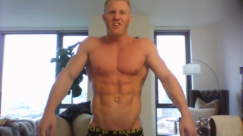 Biceps, gay shredded abs, gay stud