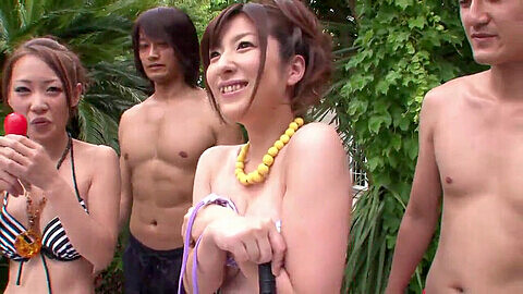 Japanese naked tv show, pool game shiw, japanese pool games