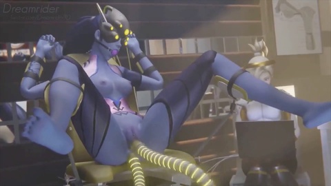 Widowmaker gets double penetrated in her tight holes in this uncensored Overwatch SFM porn!