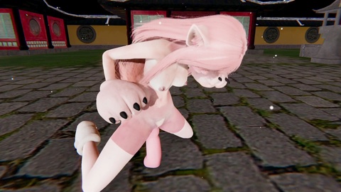 Capture the Feline FURRY Pink Sweetheart in a Chinese Urban Setting [3D Animated Erotica Uncut]
