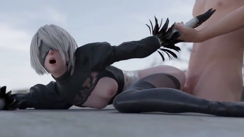 3D animated manga with busty cartoon characters in erotic action