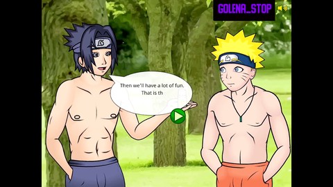 Naruto y Sasuke se desahogan con Tsunade en este salvaje juego porno anime