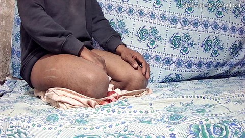 Big booty first-timer gives a handjob with some ass-smothering action