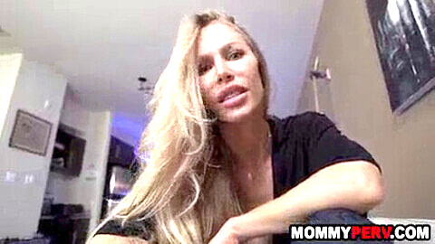 Horny stepmom Nicole Aniston satisfies her nymphomaniac cravings by giving her son a mind-blowing blowjob while dad is away - twisted family affair!