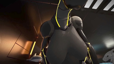 Furry Synth Maintenance: Stuck in Vent - POV Animated Short Film with a Cum-Thirsty Protogen!