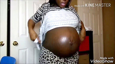 Bbw africaine enceinte, africaine enceinte, schwanger solo