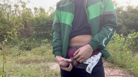 Thai boys, homemade stroke off, massive dick shooting load