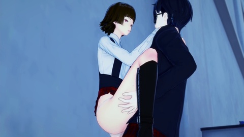 Persona 5 Makoto wants to play with Ren's dick