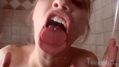 Raw, long tongue, pov