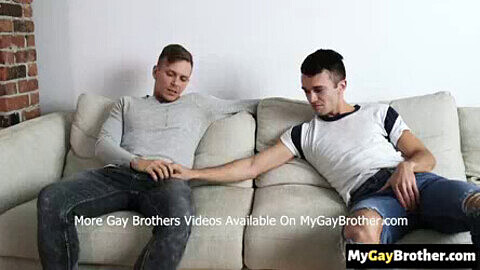 Twins gay, two brothers kiss, recent