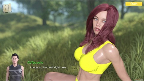 Game walkthrough, blonde big boobs, three dimensional