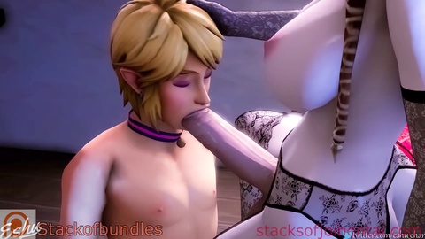 Zelda's pleasure and pain version 2: Female domination voiceover with CBT, oral, and anal instructions in Futa hentai