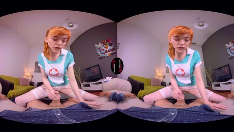 Girl masturbating vr, dildo vr, happy vr