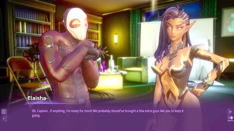 Ela's wild hump episode in Subverse with Pantless Demond and friends