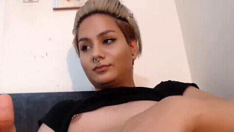 혼자, webcam solo masturbation, small tits big cock