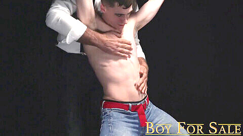 Stepdad dominates and pleasures submissive young boy in BoyForSale session!