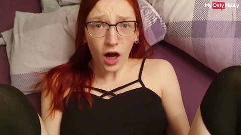 Deutsch ginger, ginger, homemade wife cum in mouth